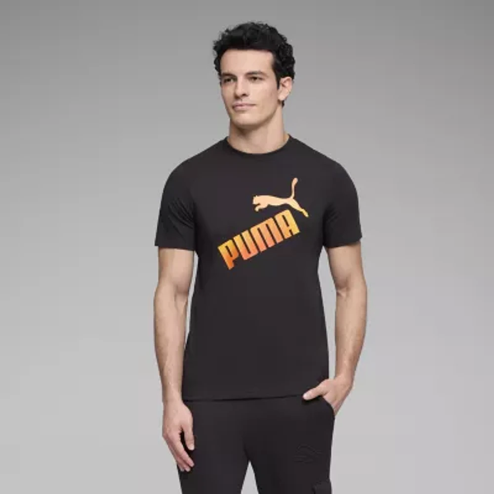 PUMA Mens Crew Neck Short Sleeve Regular Fit Graphic T-Shirt
