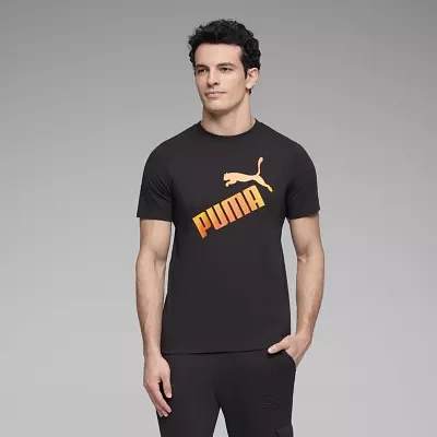PUMA Mens Crew Neck Short Sleeve Regular Fit Graphic T-Shirt