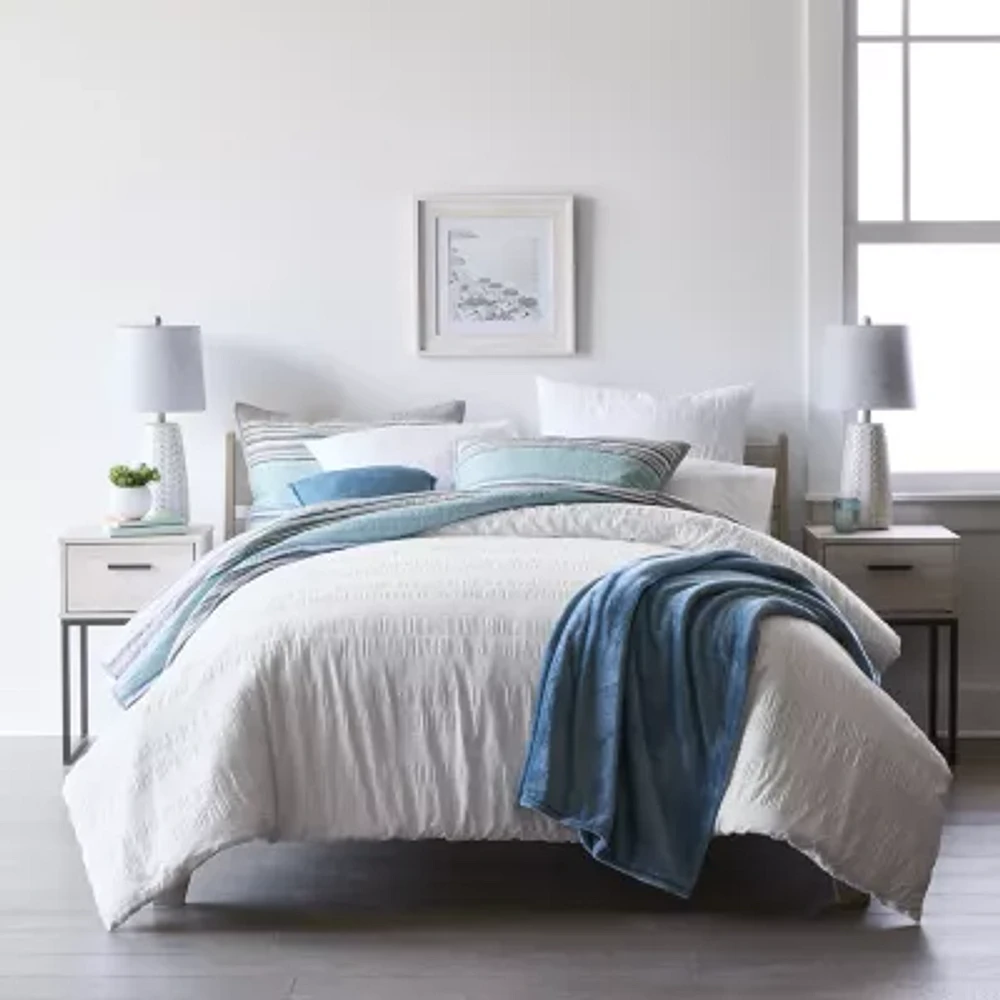 Home Expressions Crinkle Texture Comforter Set