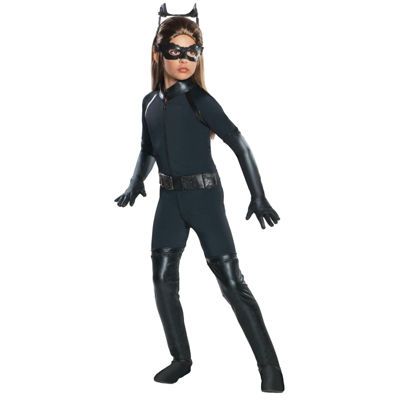 Girls The Dark Night Rises Catwoman Deluxe Costume - Dc Comics Batman