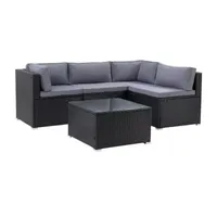 Parksville Patio Collection -Piece Sectional With Coffee Table