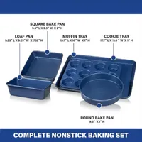 Granitestone Blue 5-pc. Bakeware Set