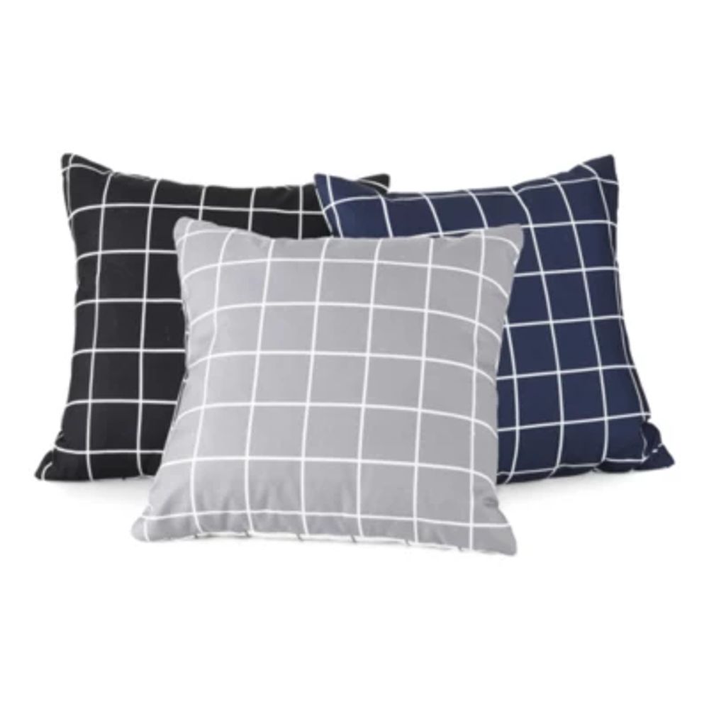 Home Expressions Windowpane Square Throw Pillow