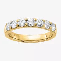 True Light 3.5MM 1 CT. T.W. Lab Created White Moissanite 14K Gold Band