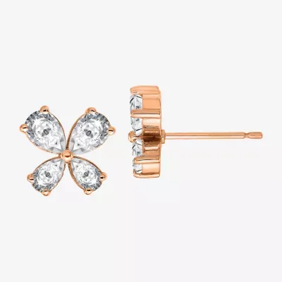 True Light 2 1/4 CT. T.W. Lab Created White Moissanite 14K Rose Gold 10.2mm Stud Earrings