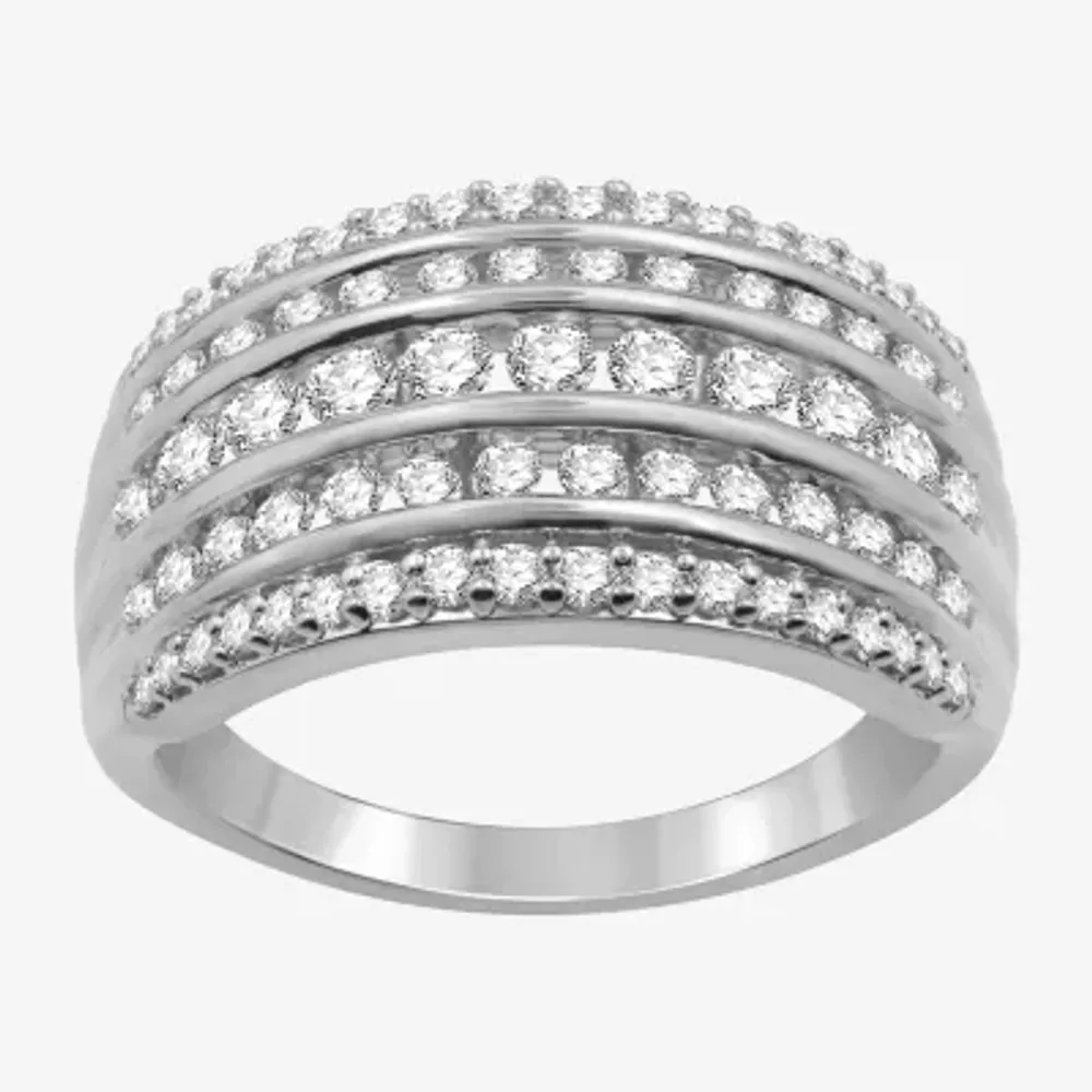 1 CT. T.W. Natural White Diamond 10K Gold Anniversary Band