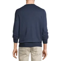 Van Heusen Light Weight Mens Crew Neck Long Sleeve Pullover Sweater