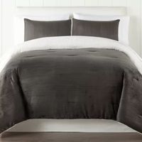 Nordic Lights Ribbed Sherpa Comforter Set