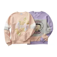 Juniors Womens Crew Neck Long Sleeve Care Bears Sweatshirt