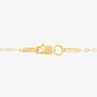 14K Yellow Gold Polished Puffed Heart Necklace