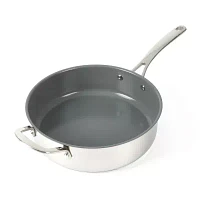 Martha Stewart Castelle Stainless Steel 4-qt. Saute Pan