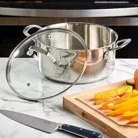 Martha Stewart Castelle Stainless Steel 5-qt. Dutch Oven