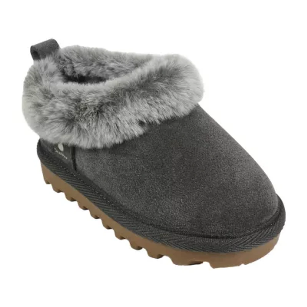 BEARPAW Toddler Asher Suede Moccasin Slippers