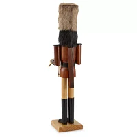 North Pole Trading Co. 24in Brown Drummer Christmas Nutcracker