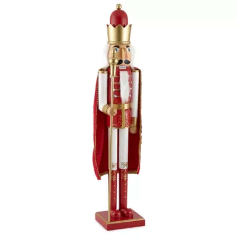 North Pole Trading Co. 36in Cape Christmas Nutcracker