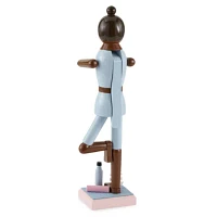 North Pole Trading Co. 14in Yoga Girl African American Christmas Nutcracker