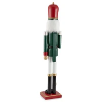 North Pole Trading Co. 36in Green King Christmas Nutcracker