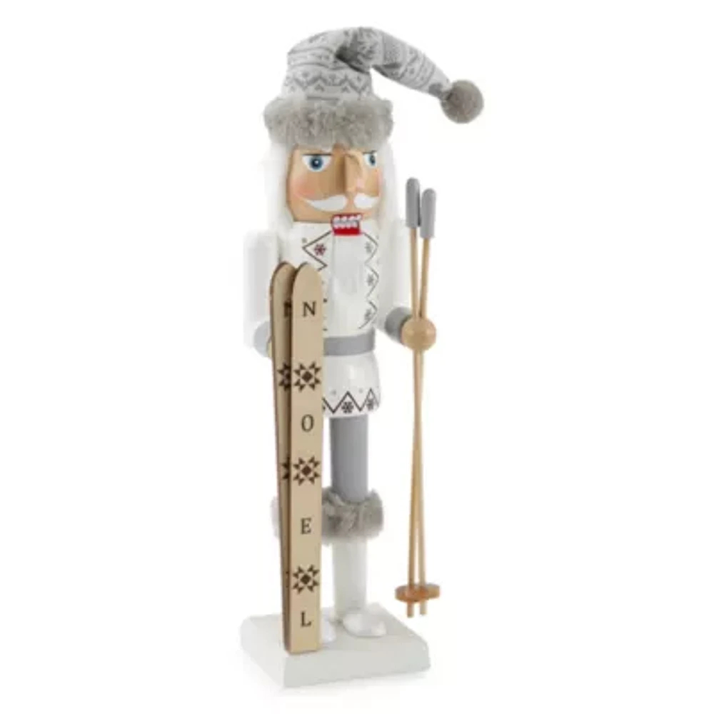 North Pole Trading Co. 14in Ski Man Christmas Nutcracker