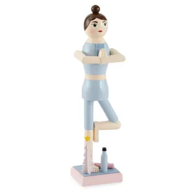 North Pole Trading Co. 14in Yoga Girl Christmas Nutcracker