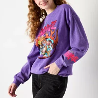 Juniors Bratz Womens Crew Neck Long Sleeve Dolls Sweatshirt