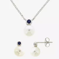 White Cultured Freshwater Pearl Sterling Silver 3-pc. Jewelry Set