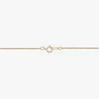 Initial Womens 1/10 CT. T.W. Natural White Diamond 10K Gold Pendant Necklaces