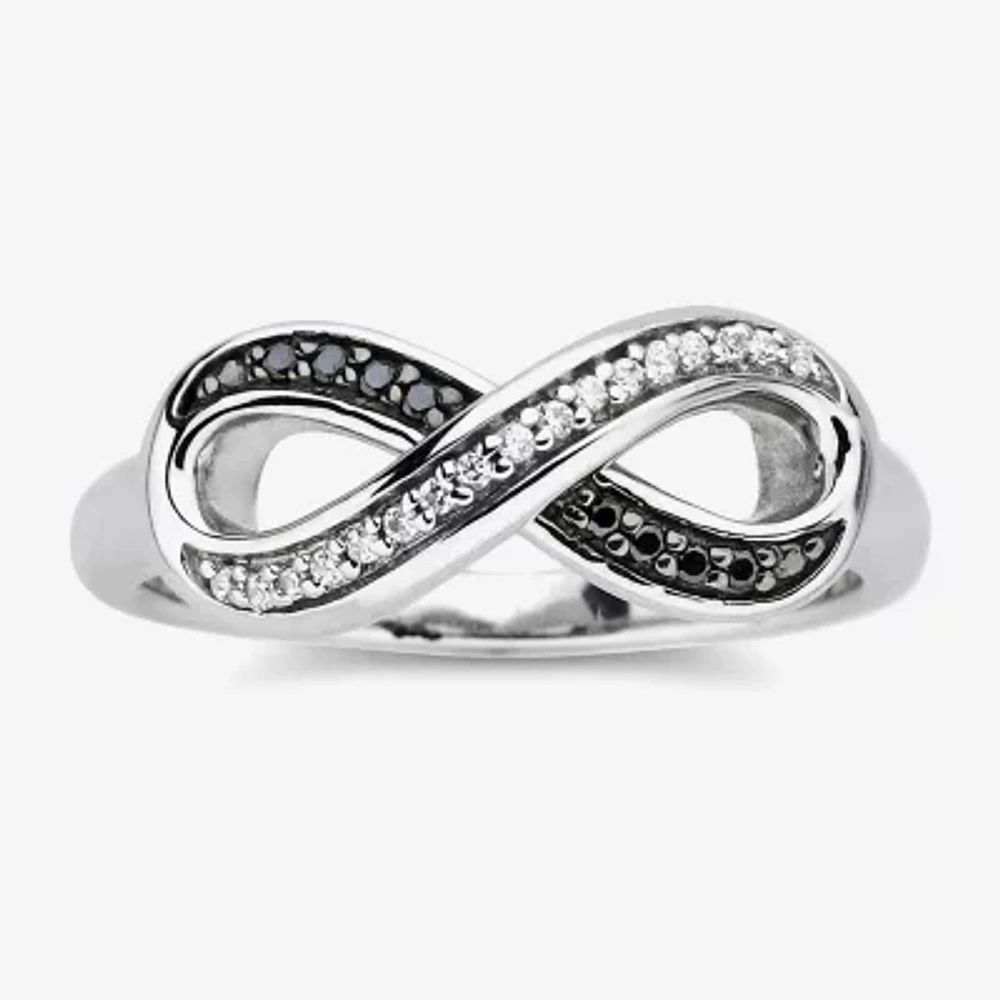 Infinite Promise 1/10 CT.T.W. Color-Enhanced Black & Natural White Diamond Ring