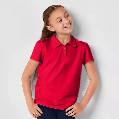 Thereabouts Little & Big Girls Short Sleeve Polo Shirt