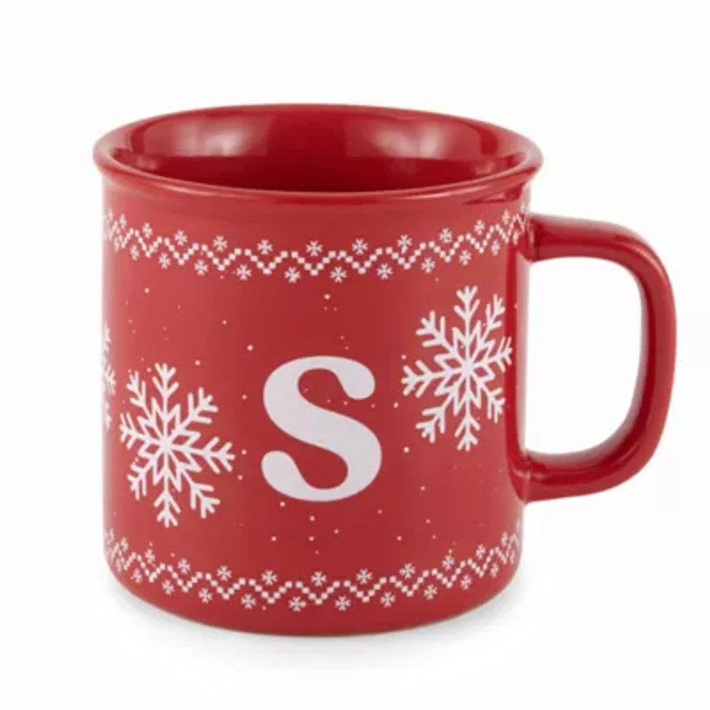 North Pole Trading Co. Holiday Monogram Coffee Mug