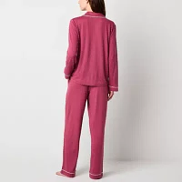 Ambrielle Womens Long Sleeve Pant Pajama Set