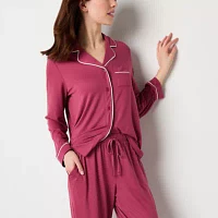 Ambrielle Womens Long Sleeve Pant Pajama Set