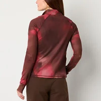 Xersion Everultra-Lite Womens Mock Neck Long Sleeve Quarter-Zip Pullover