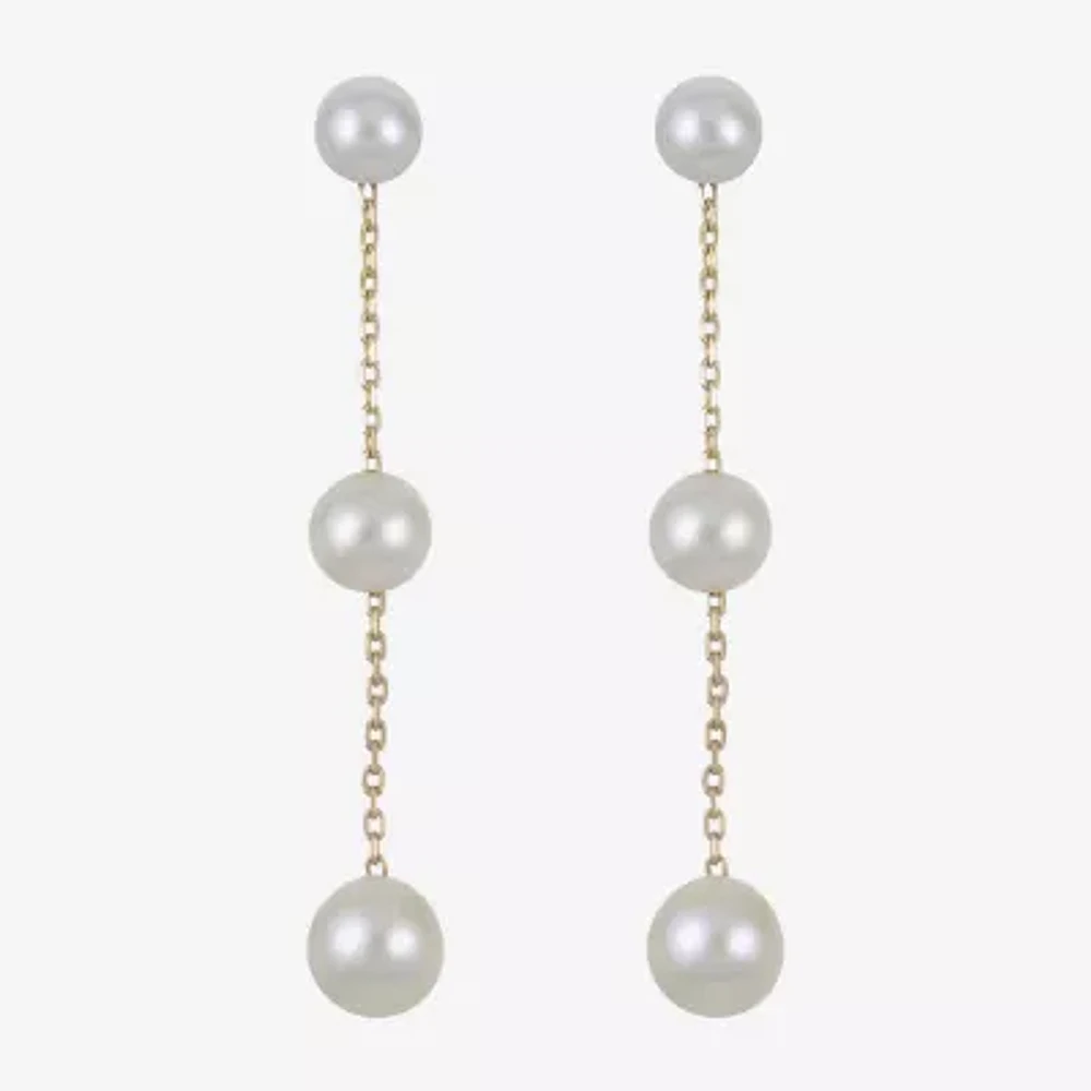 Cultured Freshwater Pearl Sterling Silver Earrings