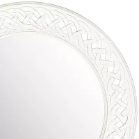 Safavieh 24" X 24" Braided Chain Wall Mount Round Wall Mirror