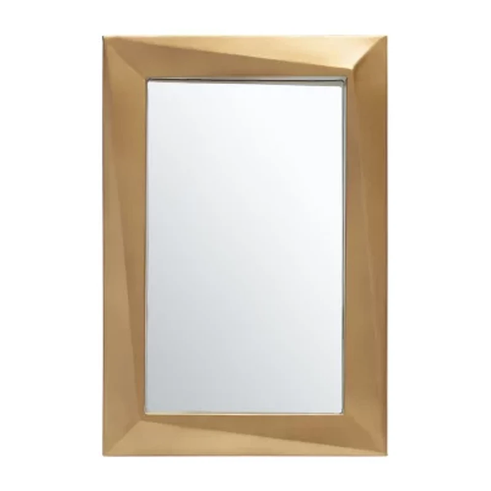 Safavieh 16" X 24" Gold Ellarose Wall Mount Rectangular Wall Mirror