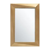 Safavieh 16" X 24" Gold Ellarose Wall Mount Rectangular Wall Mirror