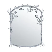 Safavieh 24" X 30.25" Silver Fayth Wall Mount Wall Mirror