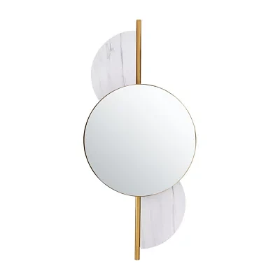 Safavieh 16" X 35" Gold Laurelle Wall Mount Wall Mirror