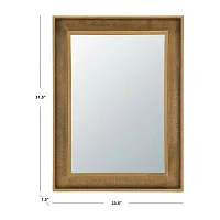 Safavieh 23.5" X 31.5" Gold Lavanya Wall Mount Rectangular Wall Mirror