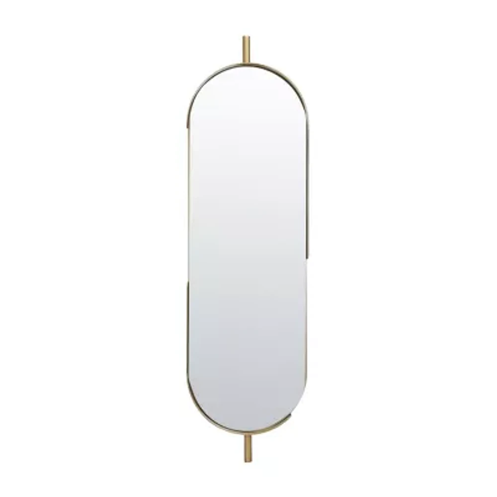 Safavieh 12" X 43" Gold Nicoli Wall Mount Wall Mirror