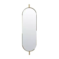 Safavieh 12" X 43" Gold Nicoli Wall Mount Wall Mirror