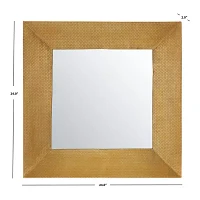 Safavieh 24" X 24" Gold Square Pallava Wall Mount Square Wall Mirror