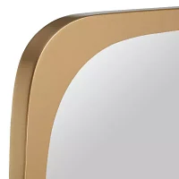 Safavieh 21" X 36" Gold Bramwell Wall Mount Rectangular Wall Mirror