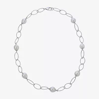 8.5-9Mm Cultured Freshwater Pearl Sterling Silver Necklace