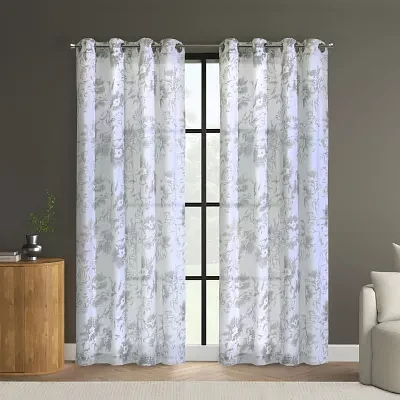 Kyoto Grommet Top Light-Filtering Single Curtain Panels