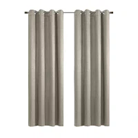 Paris Energy Saving 100% Blackout Grommet Top Single Curtain Panel