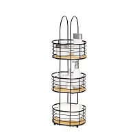 Popular Bath Norwood 3 Tier Spa Tower Round Bathroom Organizer