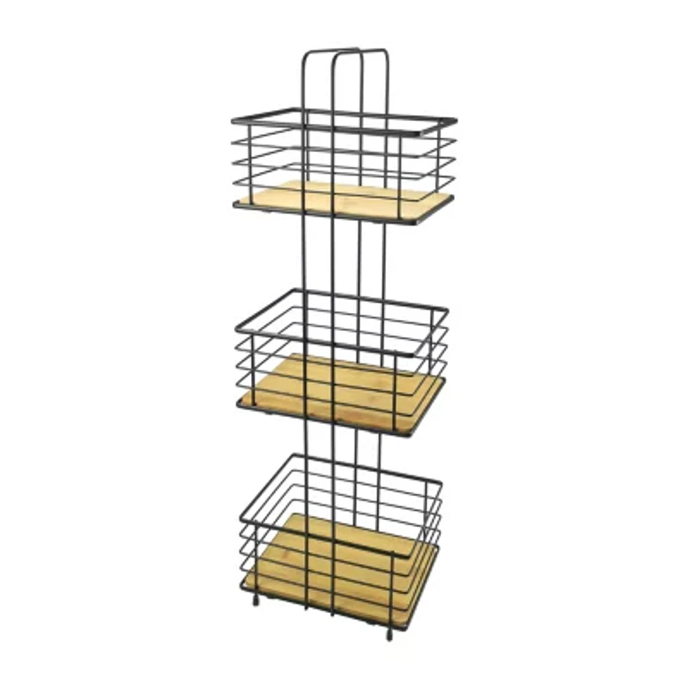 Popular Bath Norwood 3tier Spa Tower Sqaure Bathroom Organizer