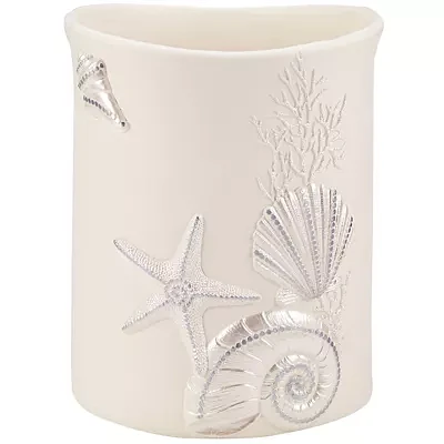 Avanti Sequin Shell Wastebasket