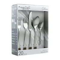 Megachef Gibbous 20-pc. 18/10 Stainless Steel Flatware Set